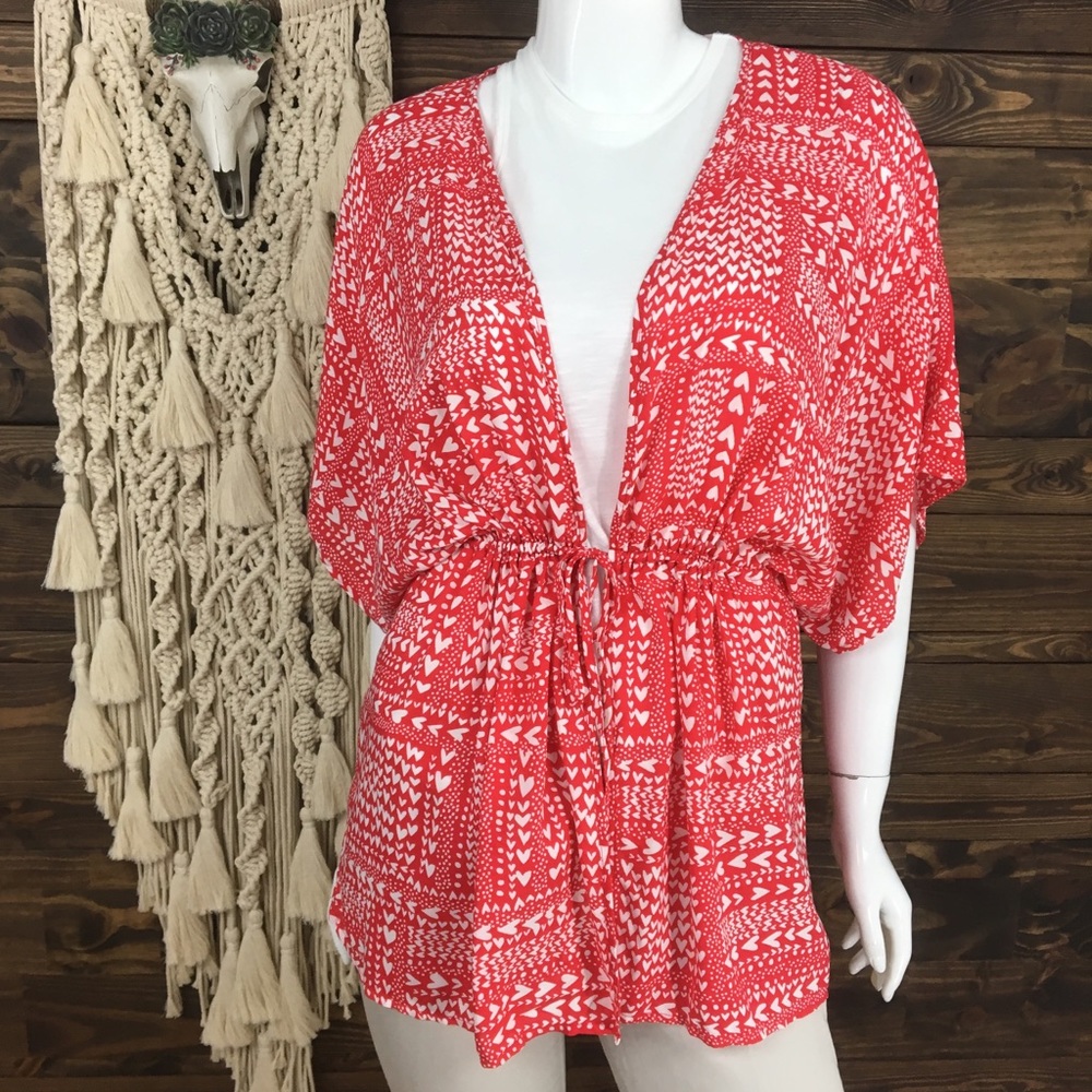Victoria’s Secret | Heart Tie‎ Front Synched Robe Swim Cover Up
